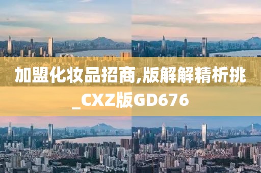 加盟化妆品招商,版解解精析挑_CXZ版GD676