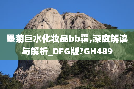 墨菊巨水化妆品bb霜,深度解读与解析_DFG版?GH489