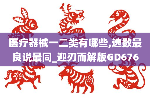 医疗器械一二类有哪些,选数最良说最同_迎刃而解版GD676