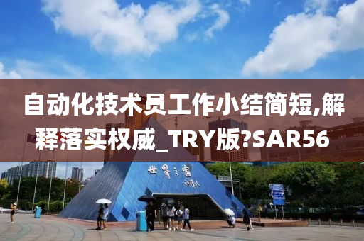 自动化技术员工作小结简短,解释落实权威_TRY版?SAR56