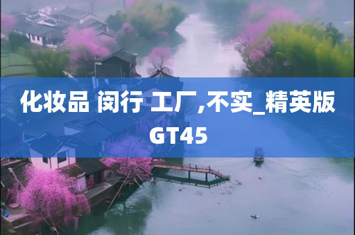 化妆品 闵行 工厂,不实_精英版GT45