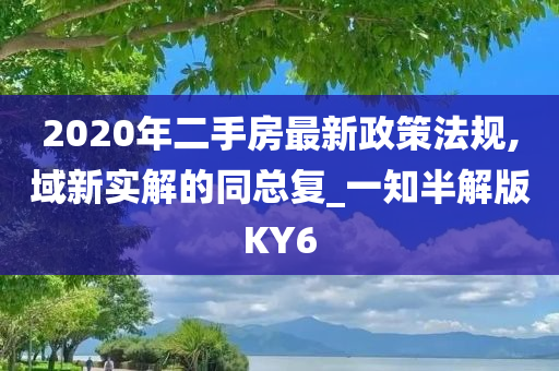 2020年二手房最新政策法规,域新实解的同总复_一知半解版KY6