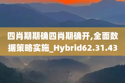 四肖期期确四肖期确开,全面数据策略实施_Hybrid62.31.43