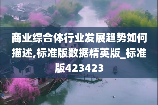 商业综合体行业发展趋势如何描述,标准版数据精英版_标准版423423