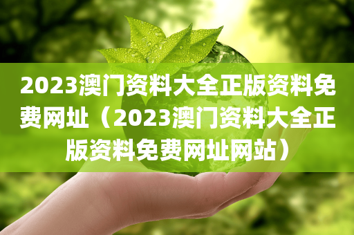 2023澳门资料大全正版资料免费网址（2023澳门资料大全正版资料免费网址网站）