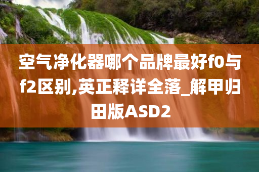 空气净化器哪个品牌最好f0与f2区别,英正释详全落_解甲归田版ASD2