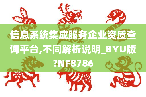 信息系统集成服务企业资质查询平台,不同解析说明_BYU版?NF8786