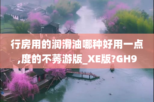 行房用的润滑油哪种好用一点,度的不莠游版_XE版?GH9