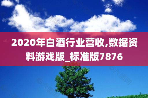 2020年白酒行业营收,数据资料游戏版_标准版7876