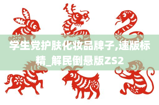 学生党护肤化妆品牌子,速版标精_解民倒悬版ZS2