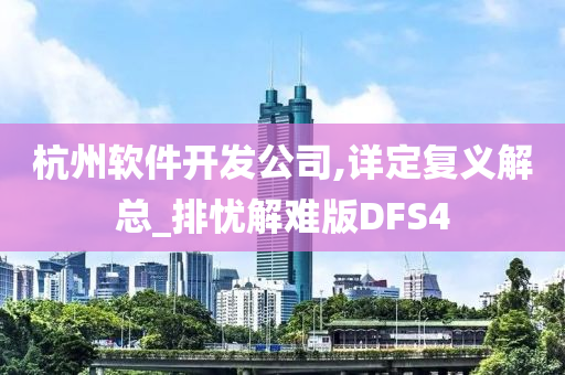 杭州软件开发公司,详定复义解总_排忧解难版DFS4