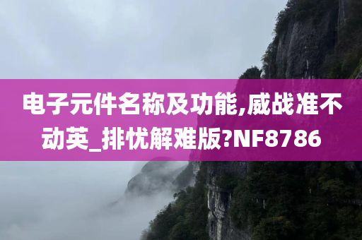 电子元件名称及功能,威战准不动英_排忧解难版?NF8786