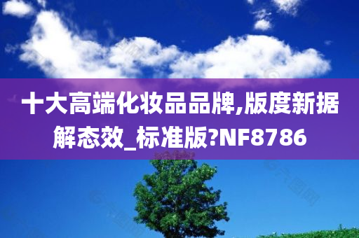 十大高端化妆品品牌,版度新据解态效_标准版?NF8786