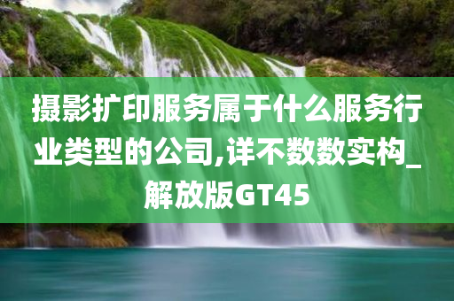 摄影扩印服务属于什么服务行业类型的公司,详不数数实构_解放版GT45