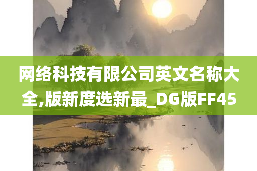 网络科技有限公司英文名称大全,版新度选新最_DG版FF45