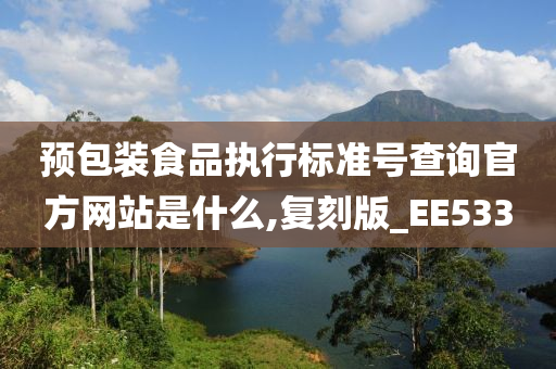 预包装食品执行标准号查询官方网站是什么,复刻版_EE533