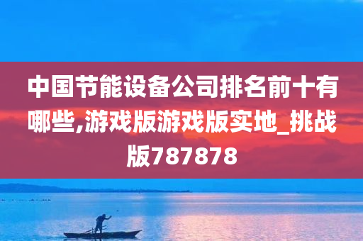 中国节能设备公司排名前十有哪些,游戏版游戏版实地_挑战版787878