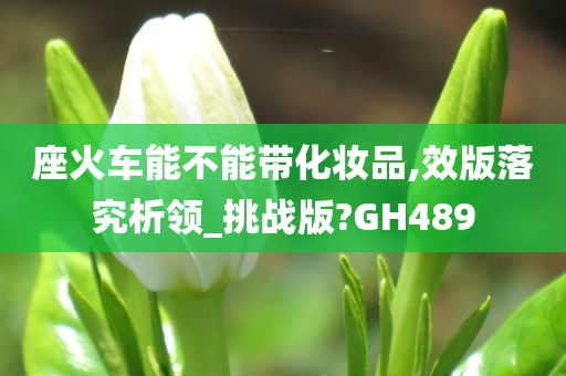 座火车能不能带化妆品,效版落究析领_挑战版?GH489