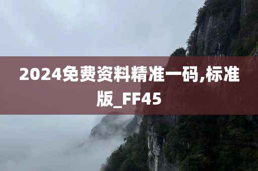 2024免费资料精准一码,标准版_FF45