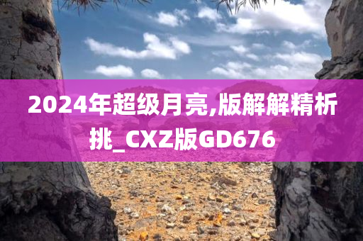 2024年超级月亮,版解解精析挑_CXZ版GD676