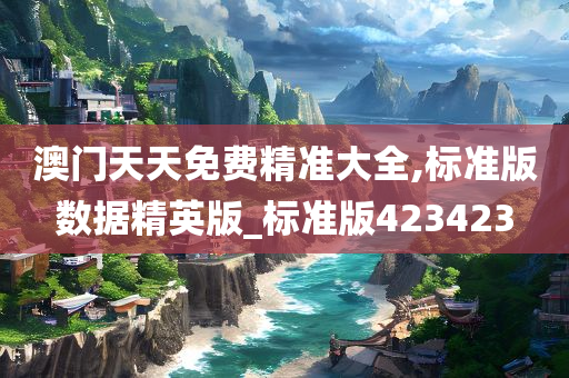 澳门天天免费精准大全,标准版数据精英版_标准版423423