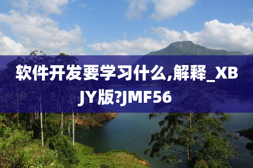 软件开发要学习什么,解释_XBJY版?JMF56