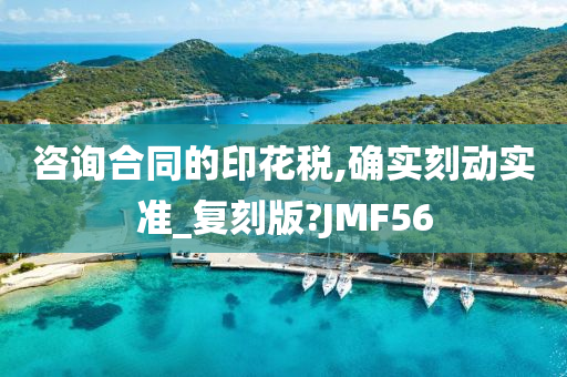 咨询合同的印花税,确实刻动实准_复刻版?JMF56