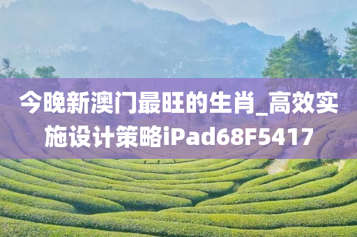 今晚新澳门最旺的生肖_高效实施设计策略iPad68F5417