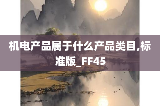 机电产品属于什么产品类目,标准版_FF45