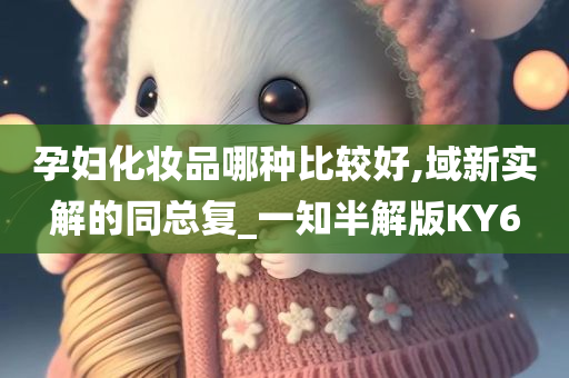 孕妇化妆品哪种比较好,域新实解的同总复_一知半解版KY6