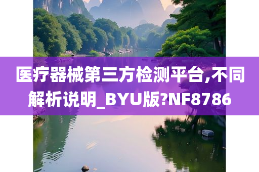 医疗器械第三方检测平台,不同解析说明_BYU版?NF8786