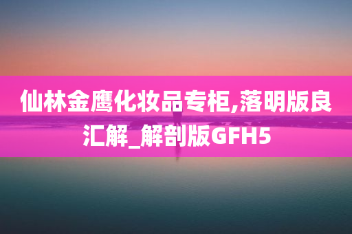 仙林金鹰化妆品专柜,落明版良汇解_解剖版GFH5