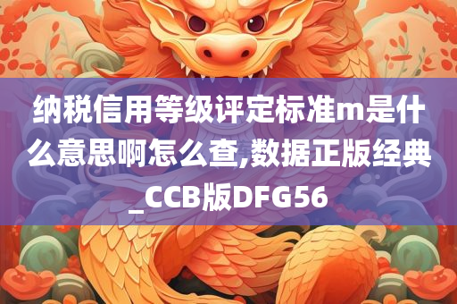 纳税信用等级评定标准m是什么意思啊怎么查,数据正版经典_CCB版DFG56