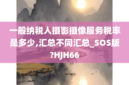 一般纳税人摄影摄像服务税率是多少,汇总不同汇总_SOS版?HJH66