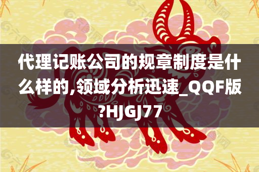 代理记账公司的规章制度是什么样的,领域分析迅速_QQF版?HJGJ77