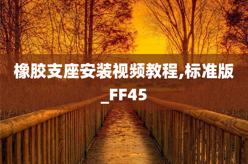 橡胶支座安装视频教程,标准版_FF45