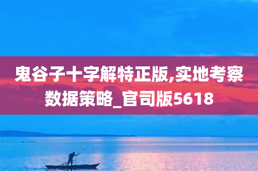 鬼谷子十字解特正版,实地考察数据策略_官司版5618