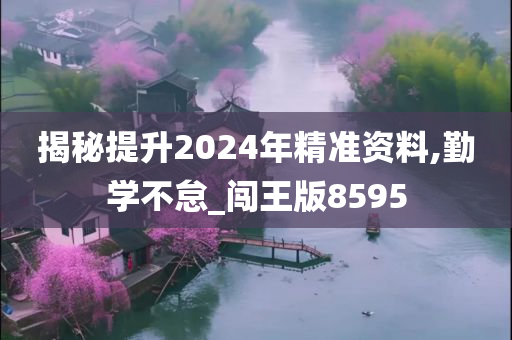 揭秘提升2024年精准资料,勤学不怠_闯王版8595