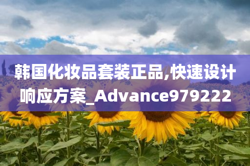 韩国化妆品套装正品,快速设计响应方案_Advance979222