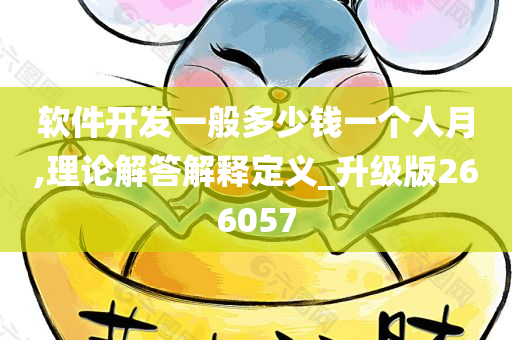 软件开发一般多少钱一个人月,理论解答解释定义_升级版266057