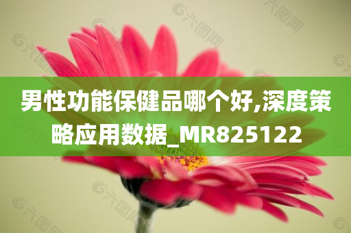 男性功能保健品哪个好,深度策略应用数据_MR825122