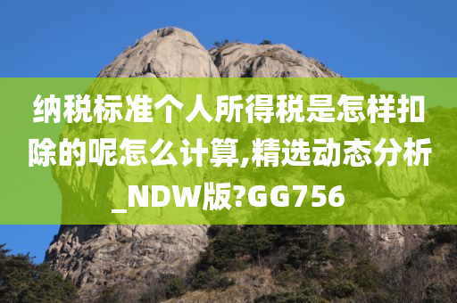 纳税标准个人所得税是怎样扣除的呢怎么计算,精选动态分析_NDW版?GG756