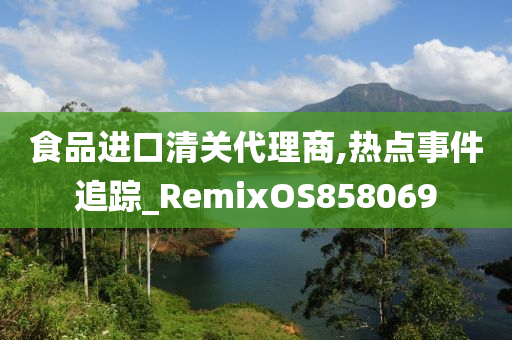 食品进口清关代理商,热点事件追踪_RemixOS858069