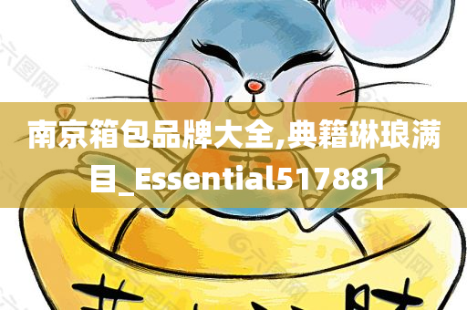 南京箱包品牌大全,典籍琳琅满目_Essential517881