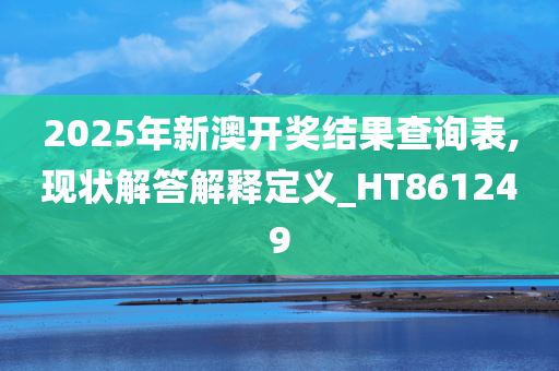 2025年新澳开奖结果查询表,现状解答解释定义_HT861249