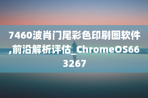 7460波肖门尾彩色印刷图软件,前沿解析评估_ChromeOS663267