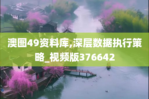 澳图49资料库,深层数据执行策略_视频版376642