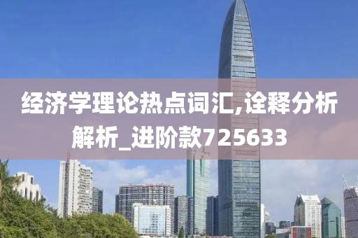 经济学理论热点词汇,诠释分析解析_进阶款725633