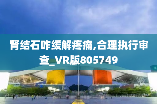 肾结石咋缓解疼痛,合理执行审查_VR版805749