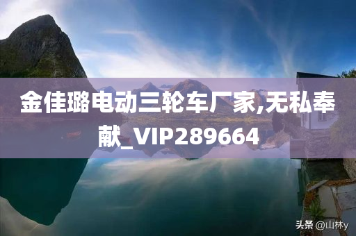 金佳璐电动三轮车厂家,无私奉献_VIP289664